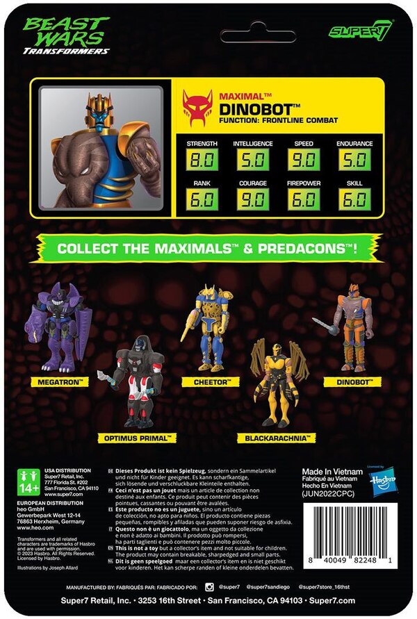 Image Of Dinobot Beast Wars Super7 Reaction Figure  (12 of 21)